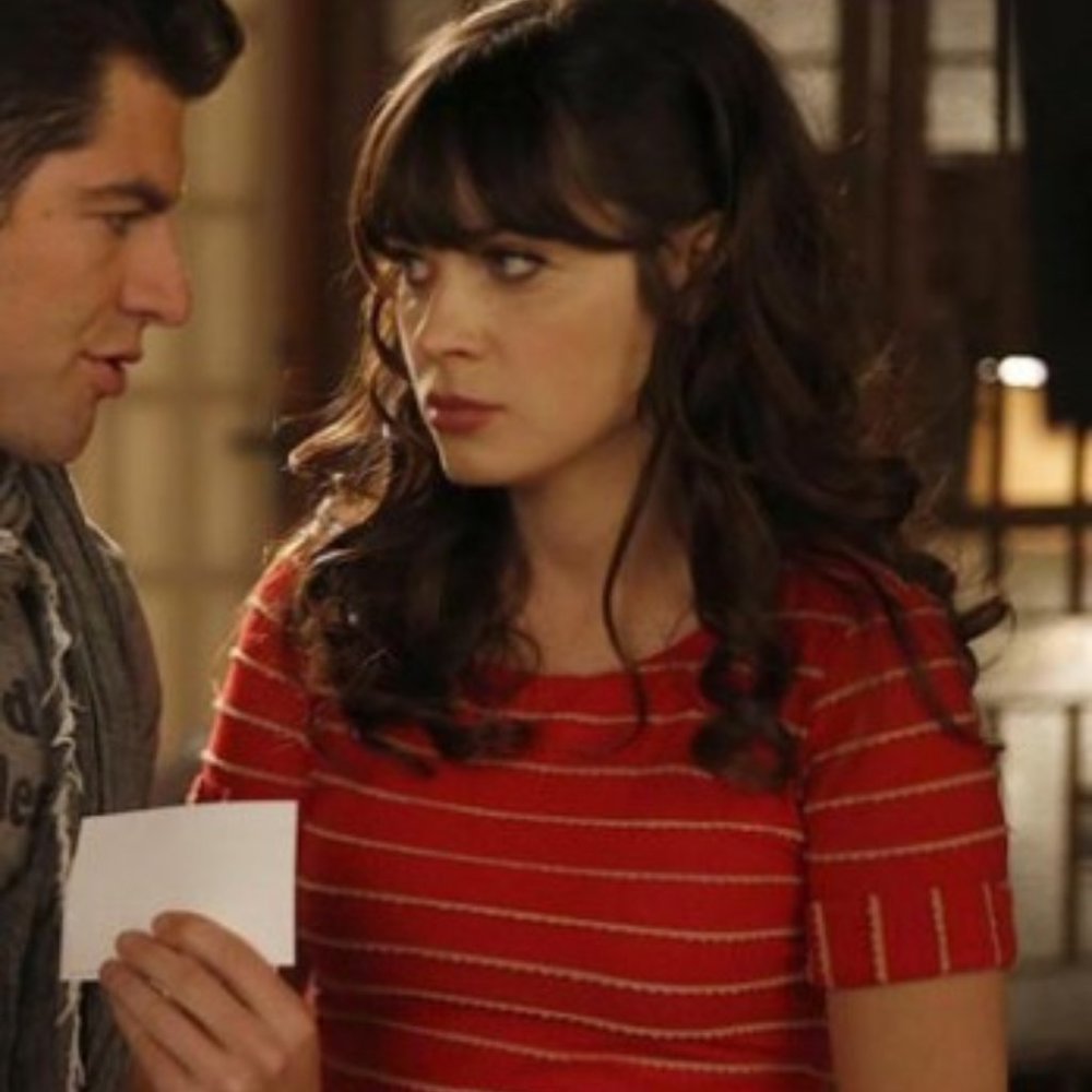 From New Girl S2E4 - Anthro striped dress!
